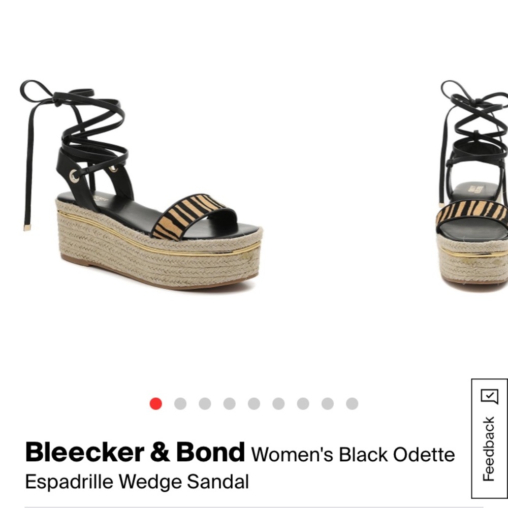 Brand new espadrille platform sandals